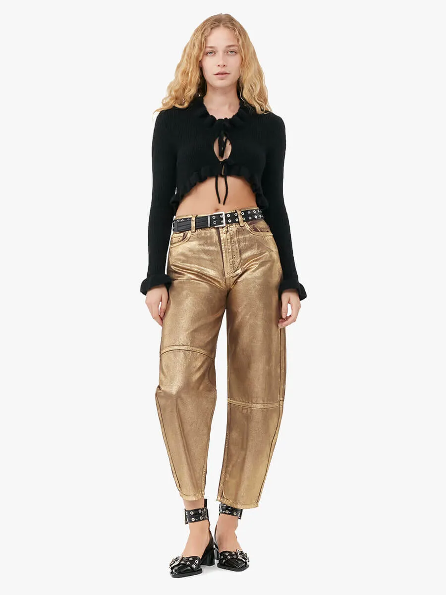 Gold Foil Stary Jeans