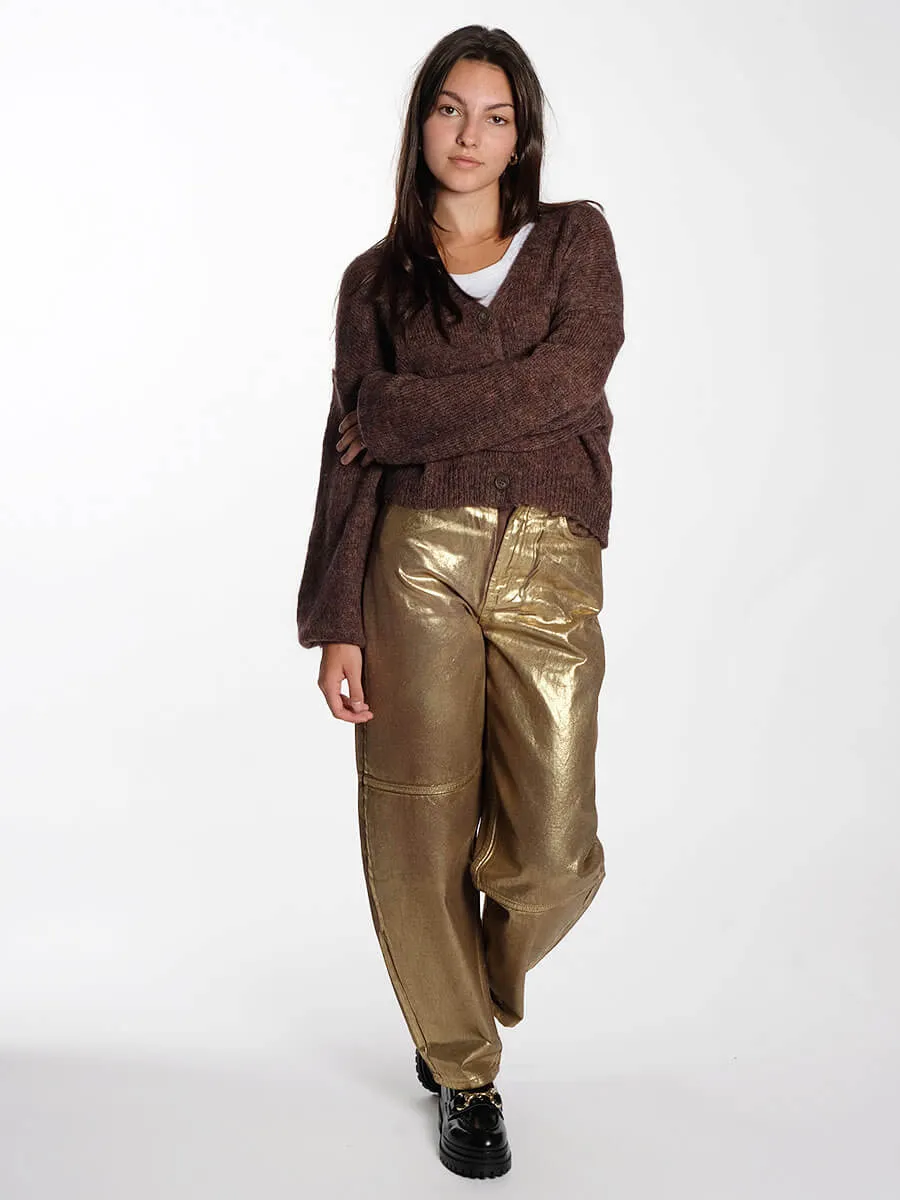 Gold Foil Stary Jeans