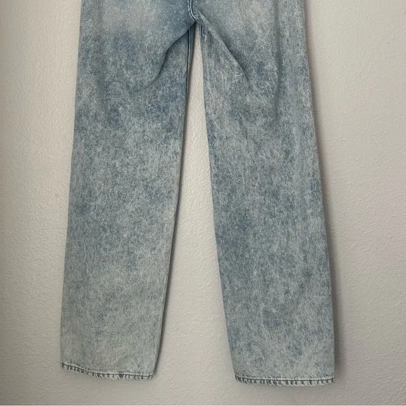 Good American Good 90s women’s Jeans Light Wash Size‎ 2/26 Distressed Like New
