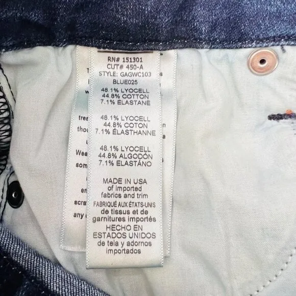 Good American Good waist crop Highrise skinny jeans size 25