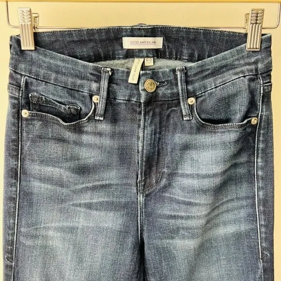 Good American Good waist crop Highrise skinny jeans size 25