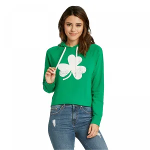 Grayson/Threads Women's St. Patrick's Day Clover Hoodie Sweatshirt