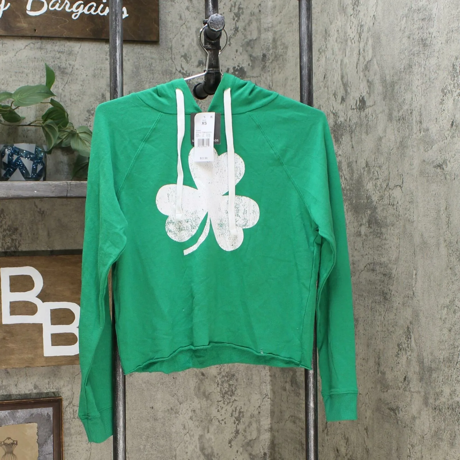 Grayson/Threads Women's St. Patrick's Day Clover Hoodie Sweatshirt