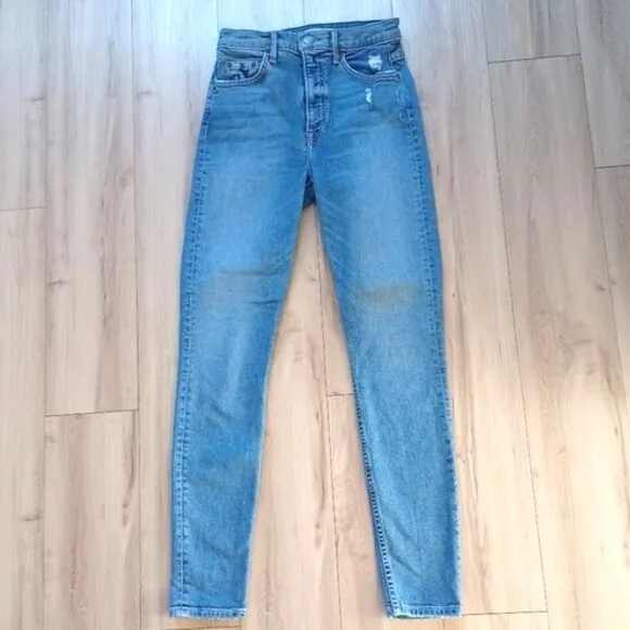 GRLFRND Kendall High-Rise Super Skinny Malibu