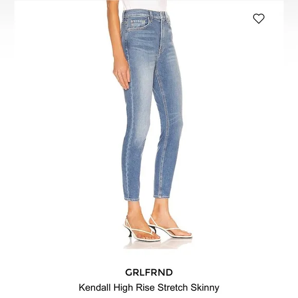 GRLFRND MADE IN USA KENDALL Jeans Womens 30 x 27 High Rise Stretch Skinny $195