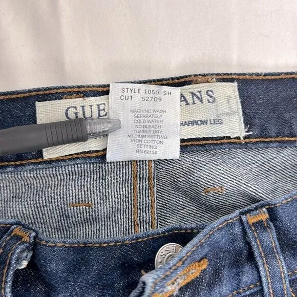 Guess Original Fit 050 Narrow Leg dark blue Jeans 31