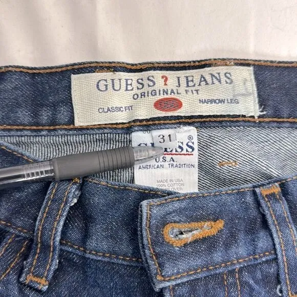 Guess Original Fit 050 Narrow Leg dark blue Jeans 31