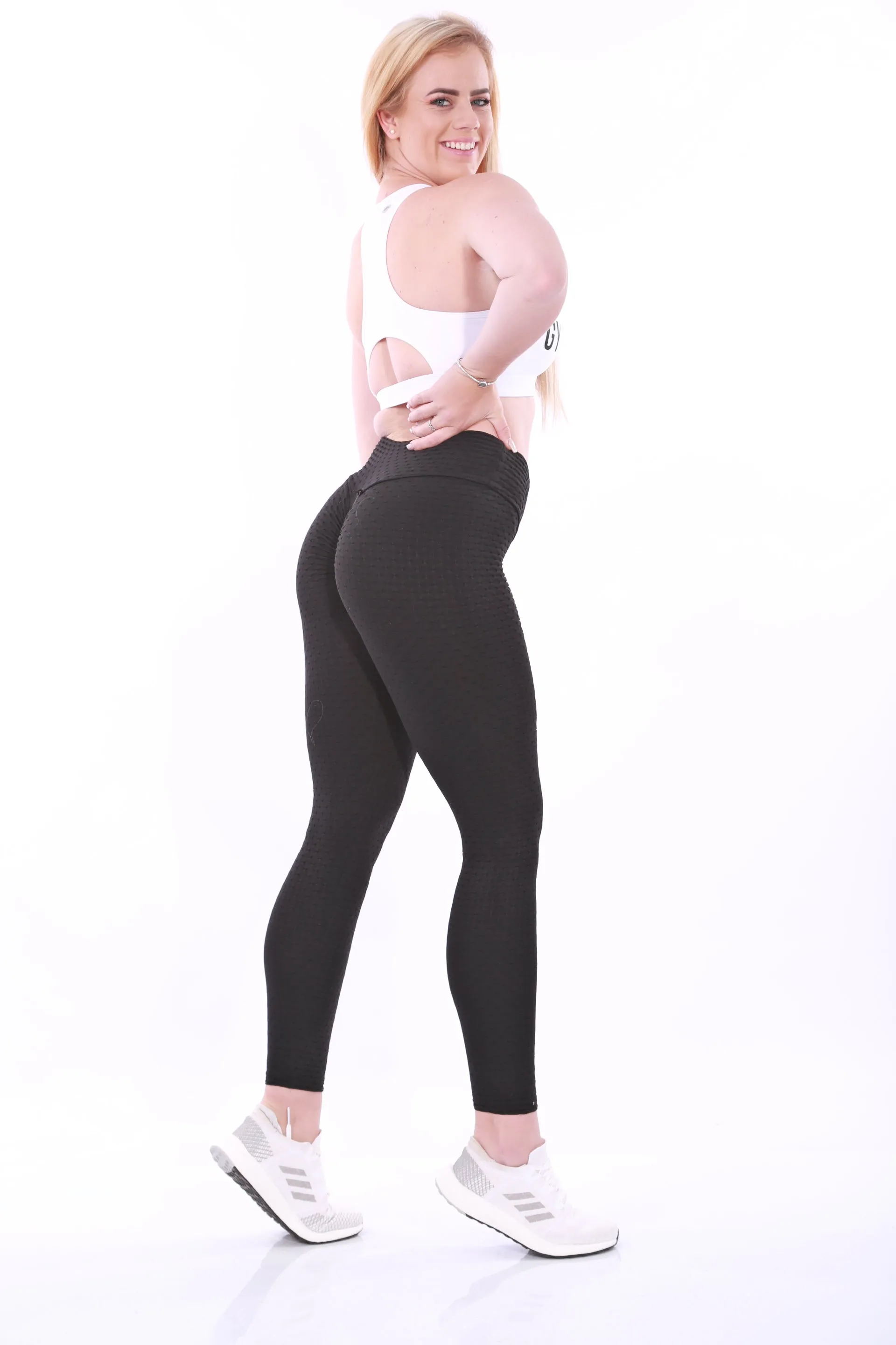Gym Bunny Cheeky AKA ‘Tik Tok Pants’ - Anti cellulite leggings - Black