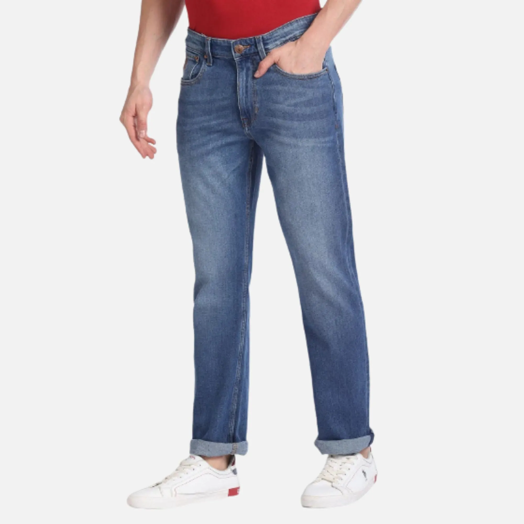Harold Slim Straight Stone Wash Jeans