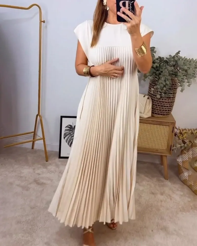 Harriet® | Chic Pleated Cotton Dress