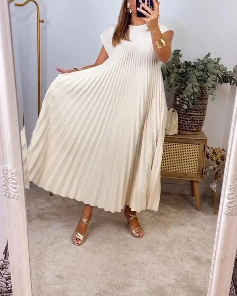 Harriet® | Chic Pleated Cotton Dress