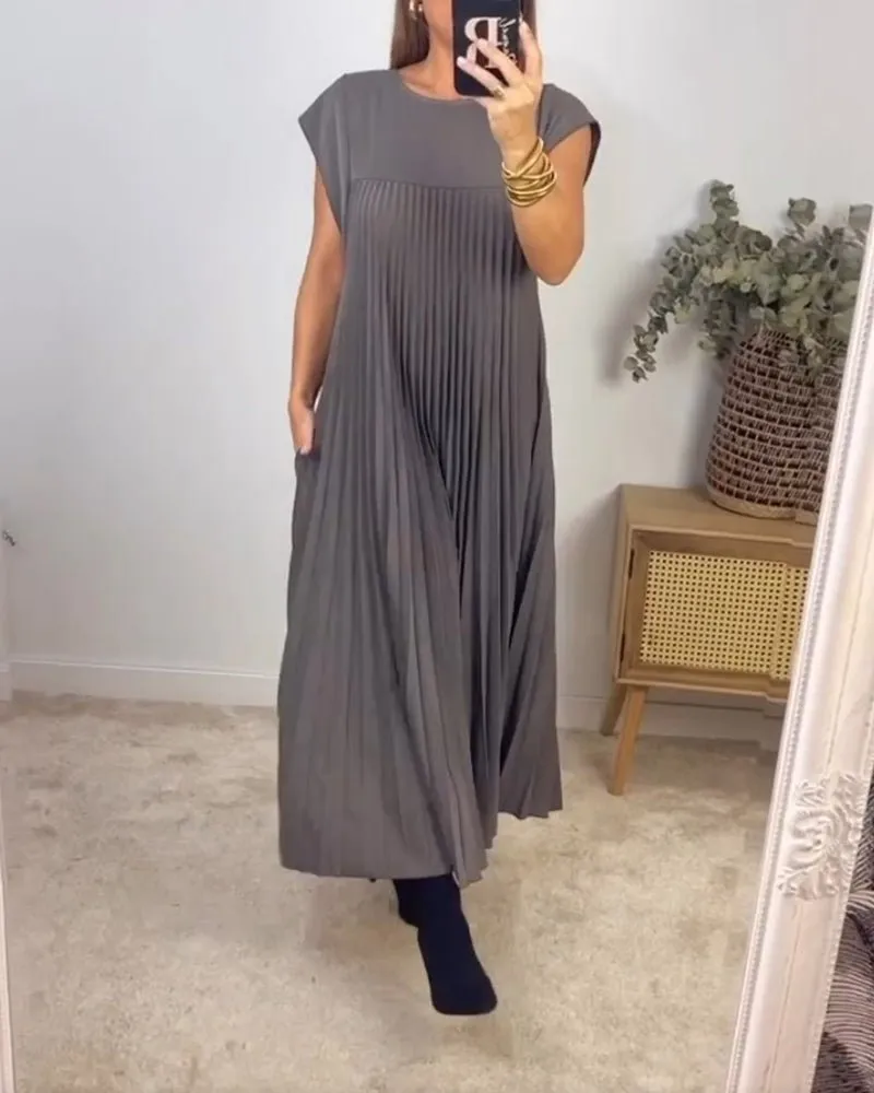 Harriet® | Chic Pleated Cotton Dress