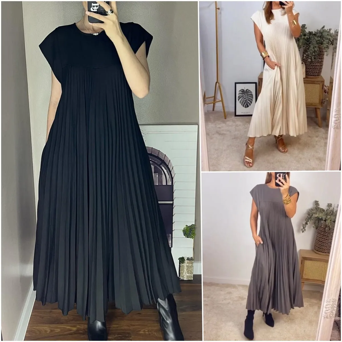 Harriet® | Chic Pleated Cotton Dress