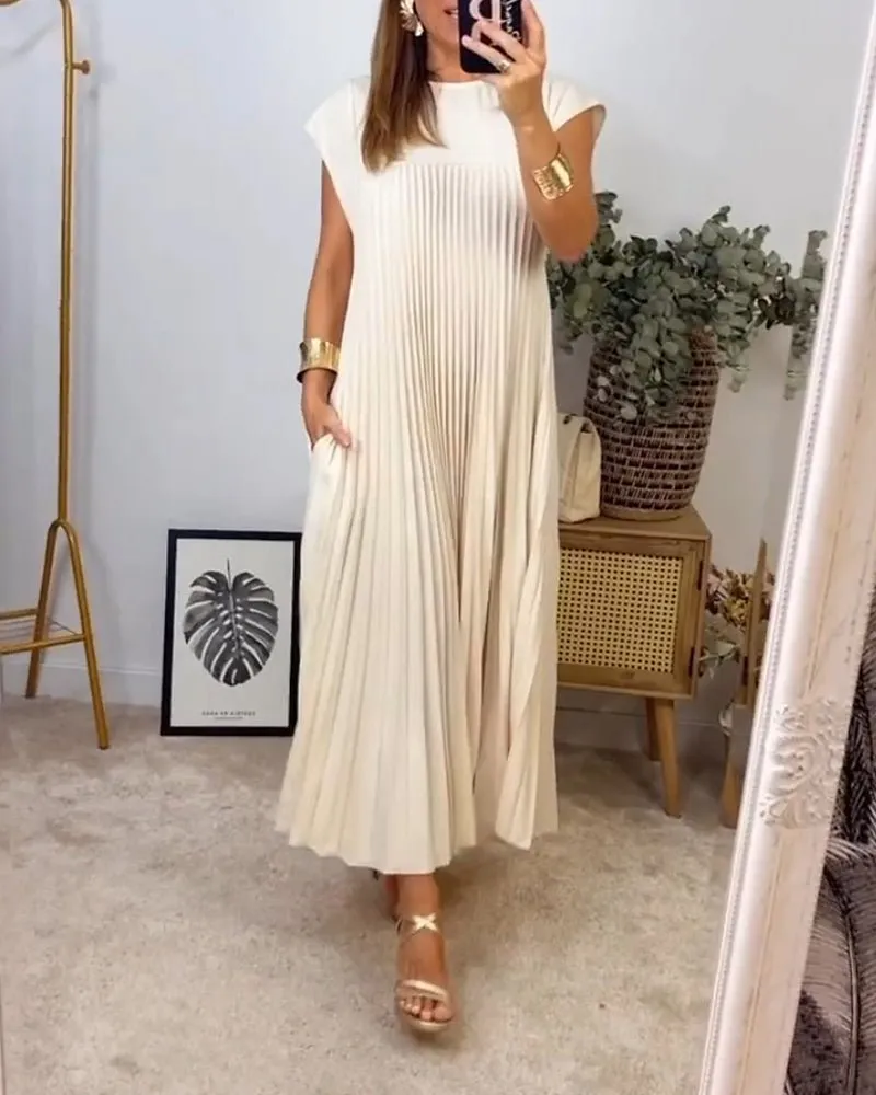 Harriet® | Chic Pleated Cotton Dress