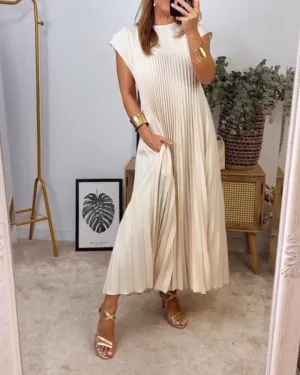 Harriet® | Chic Pleated Cotton Dress
