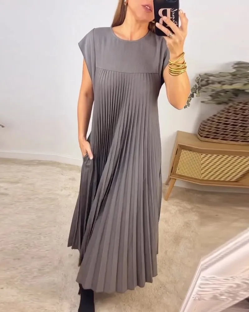 Harriet® | Chic Pleated Cotton Dress