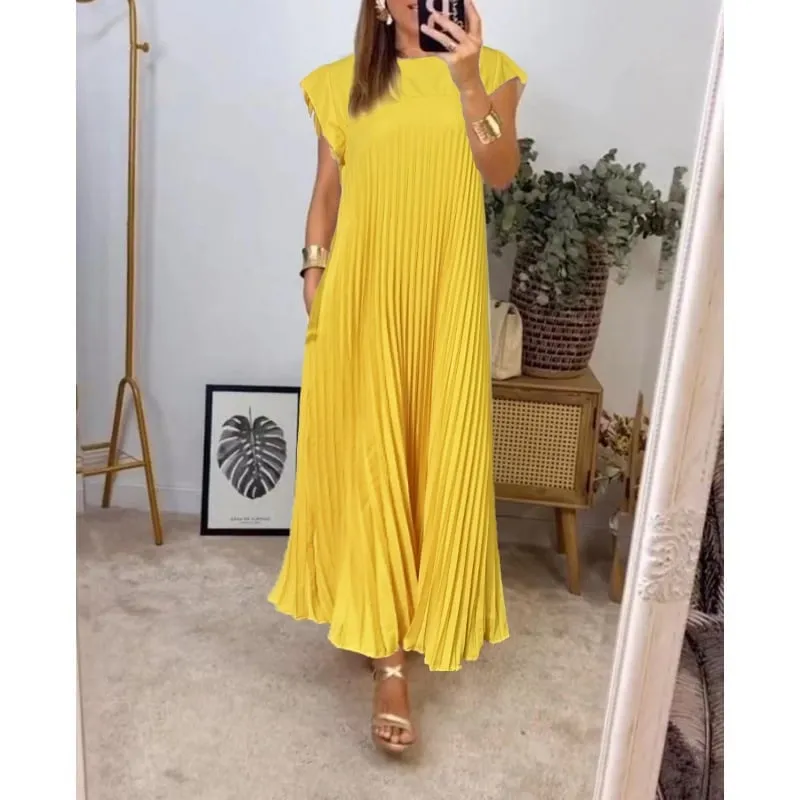 Harriet® | Chic Pleated Cotton Dress
