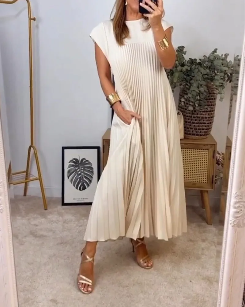 Harriet® | Chic Pleated Cotton Dress
