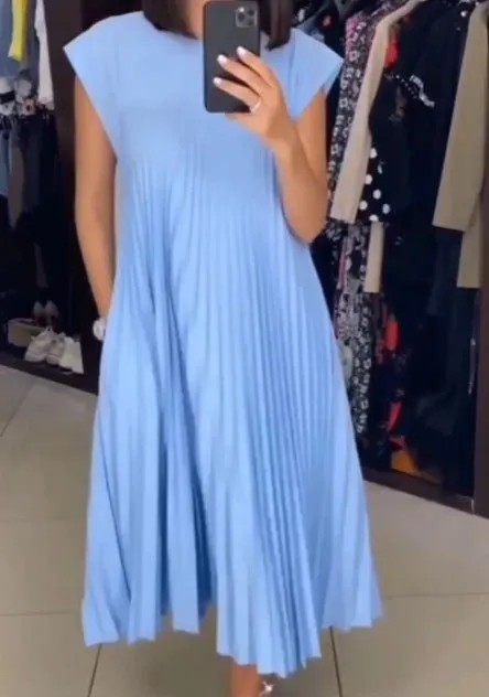 Harriet® | Chic Pleated Cotton Dress