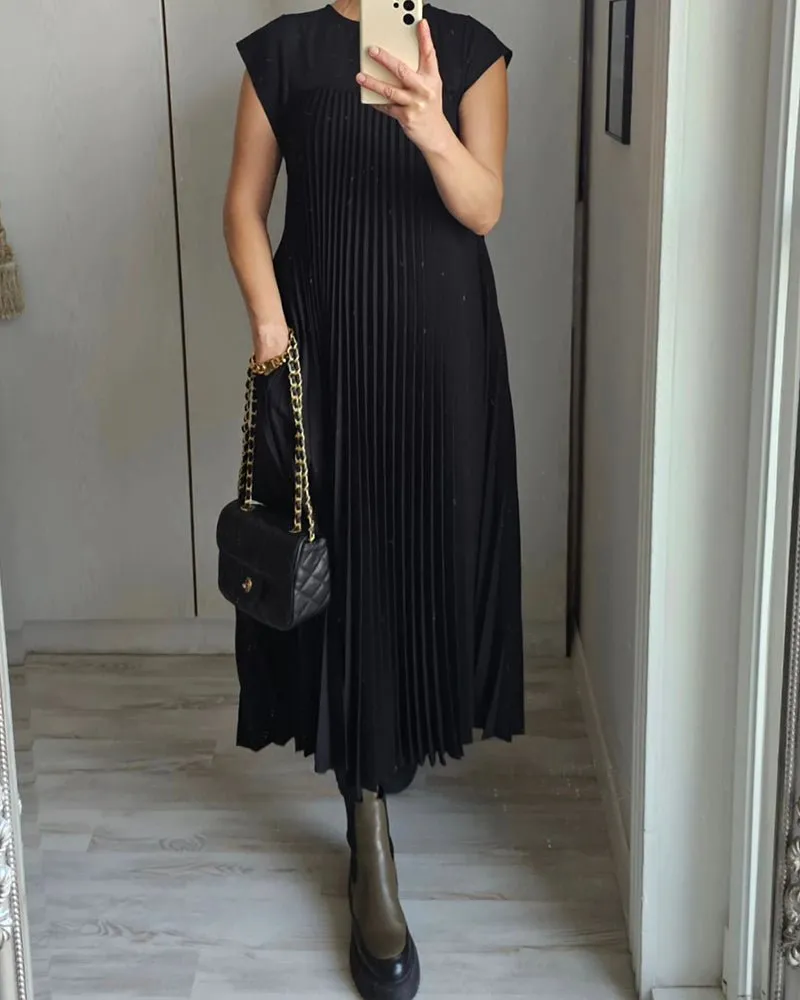 Harriet® | Chic Pleated Cotton Dress