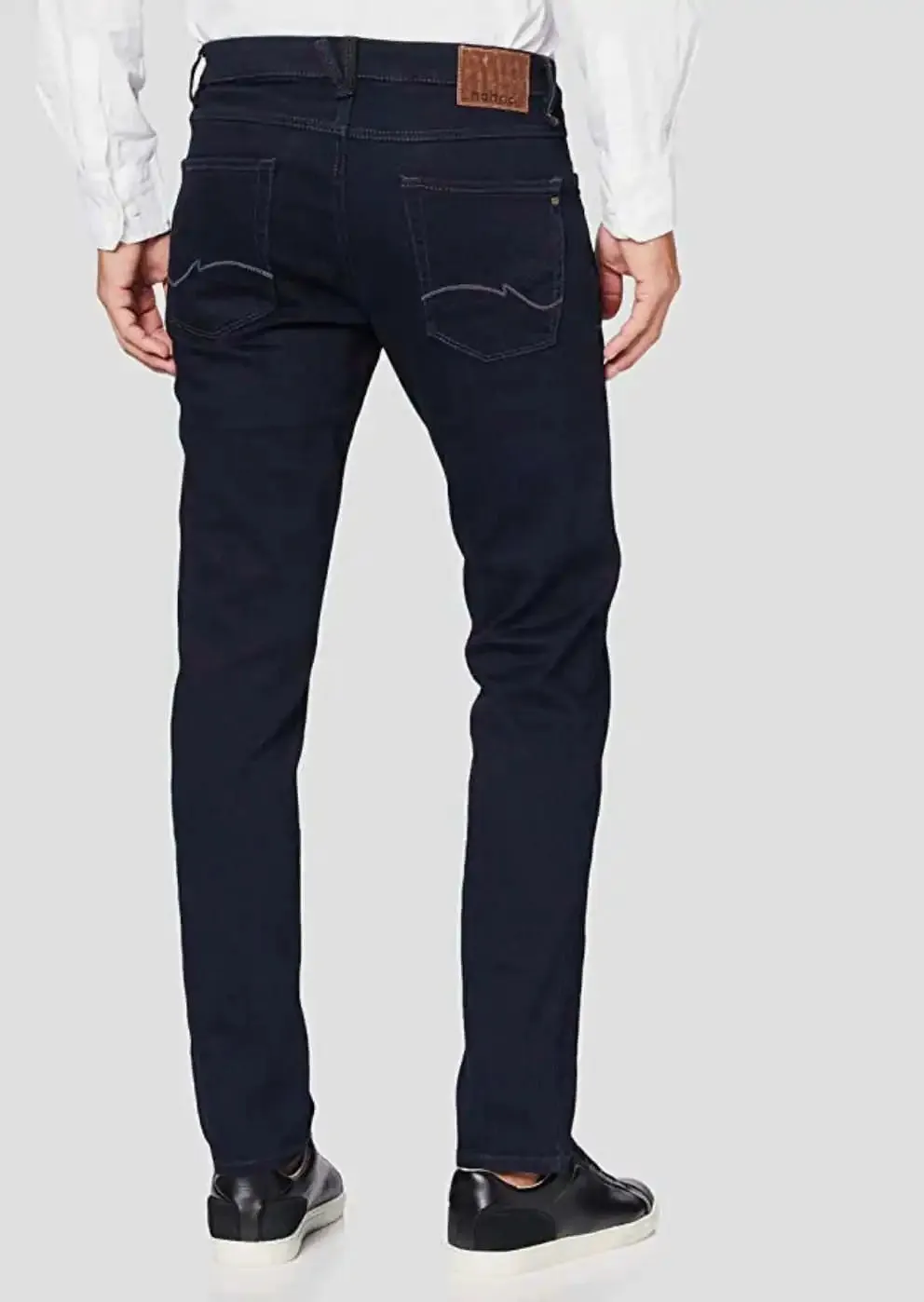 Hattric Men's Jeans Harris Slim Leg Stretch 688495 Raw Dark Blue