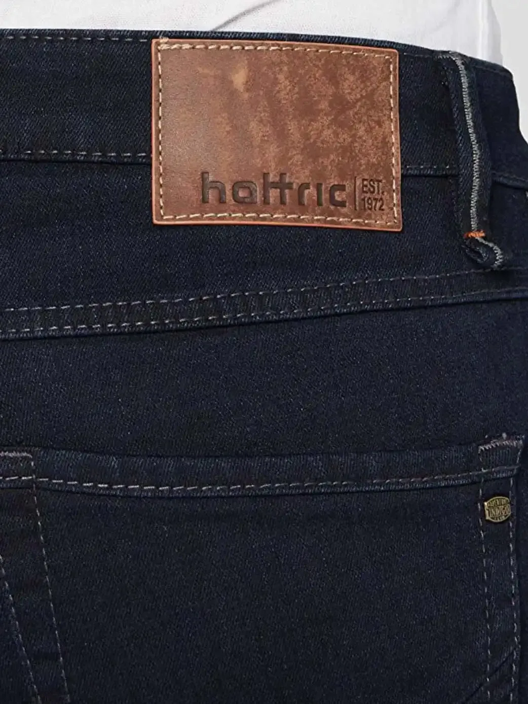 Hattric Men's Jeans Harris Slim Leg Stretch 688495 Raw Dark Blue