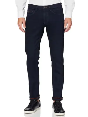 Hattric Men's Jeans Harris Slim Leg Stretch 688495 Raw Dark Blue