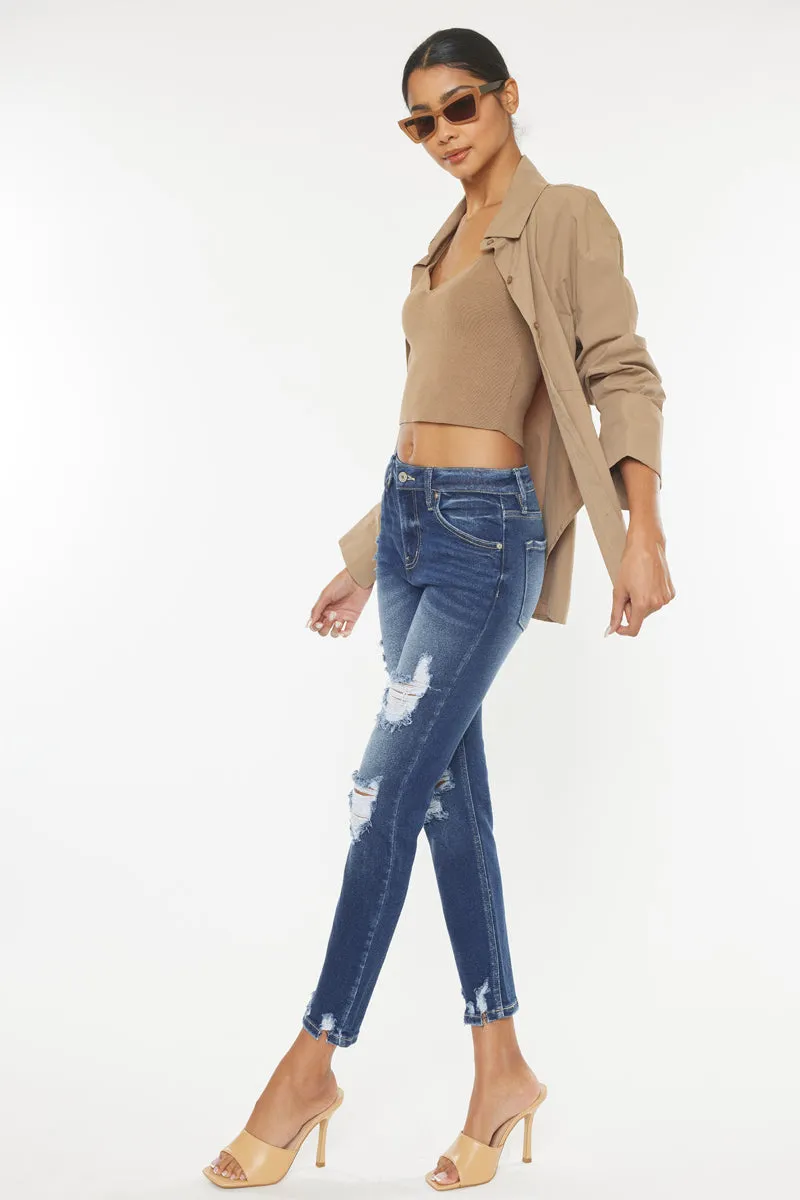 Haven Ultra High Rise Slim Straight Leg Jeans