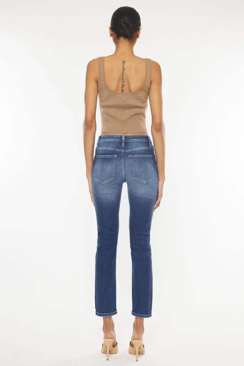 Haven Ultra High Rise Slim Straight Leg Jeans
