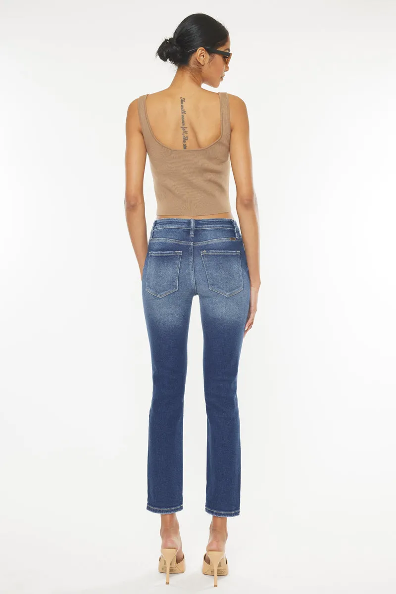Haven Ultra High Rise Slim Straight Leg Jeans