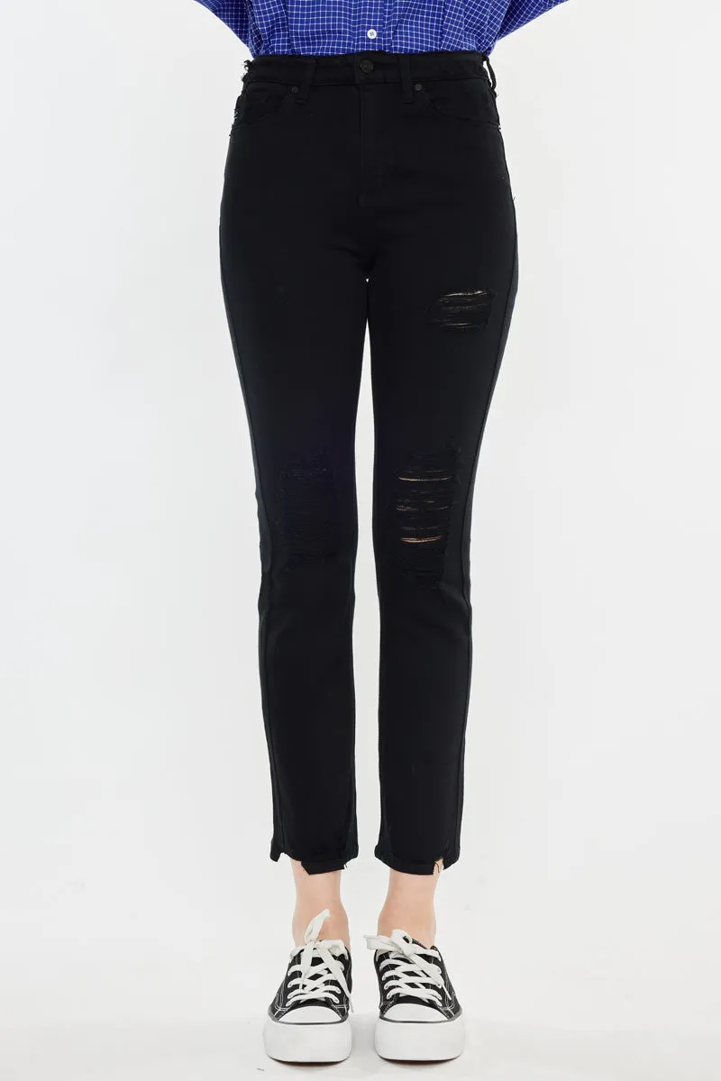 Haven Ultra High Rise Slim Straight Leg Jeans
