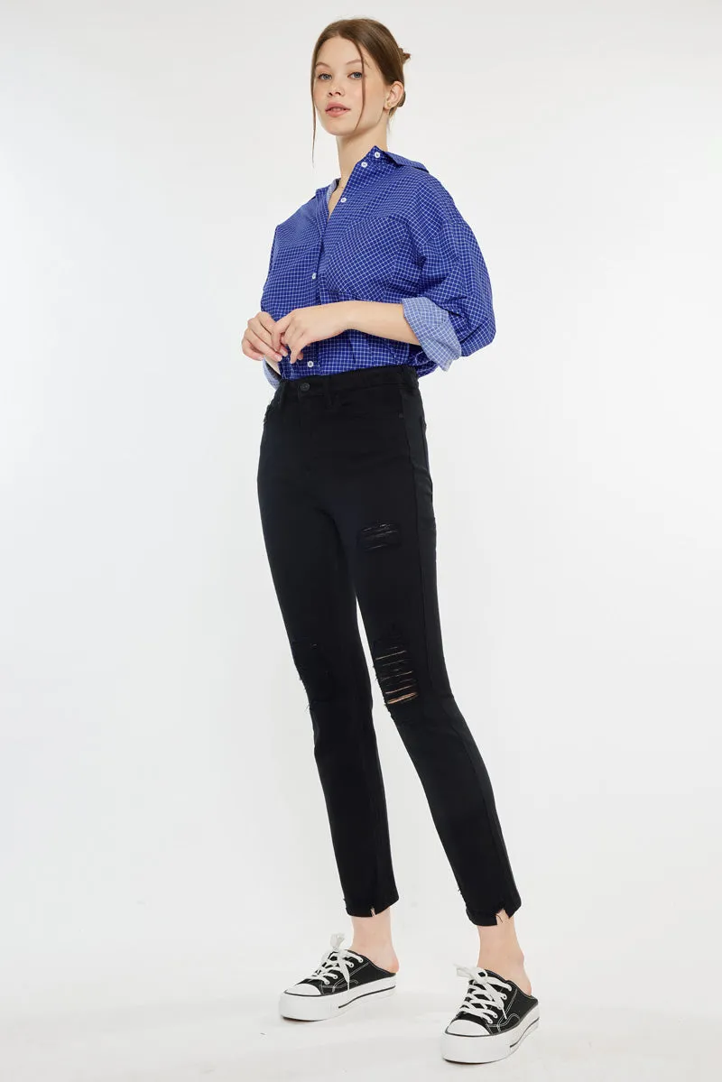 Haven Ultra High Rise Slim Straight Leg Jeans