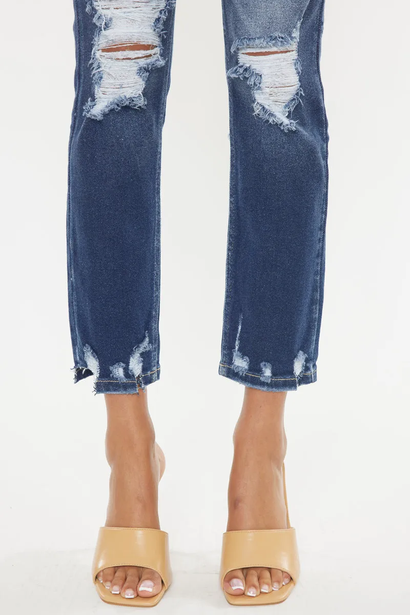 Haven Ultra High Rise Slim Straight Leg Jeans