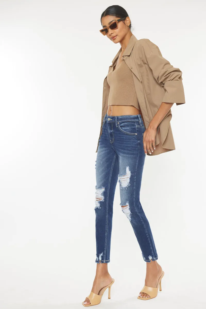 Haven Ultra High Rise Slim Straight Leg Jeans