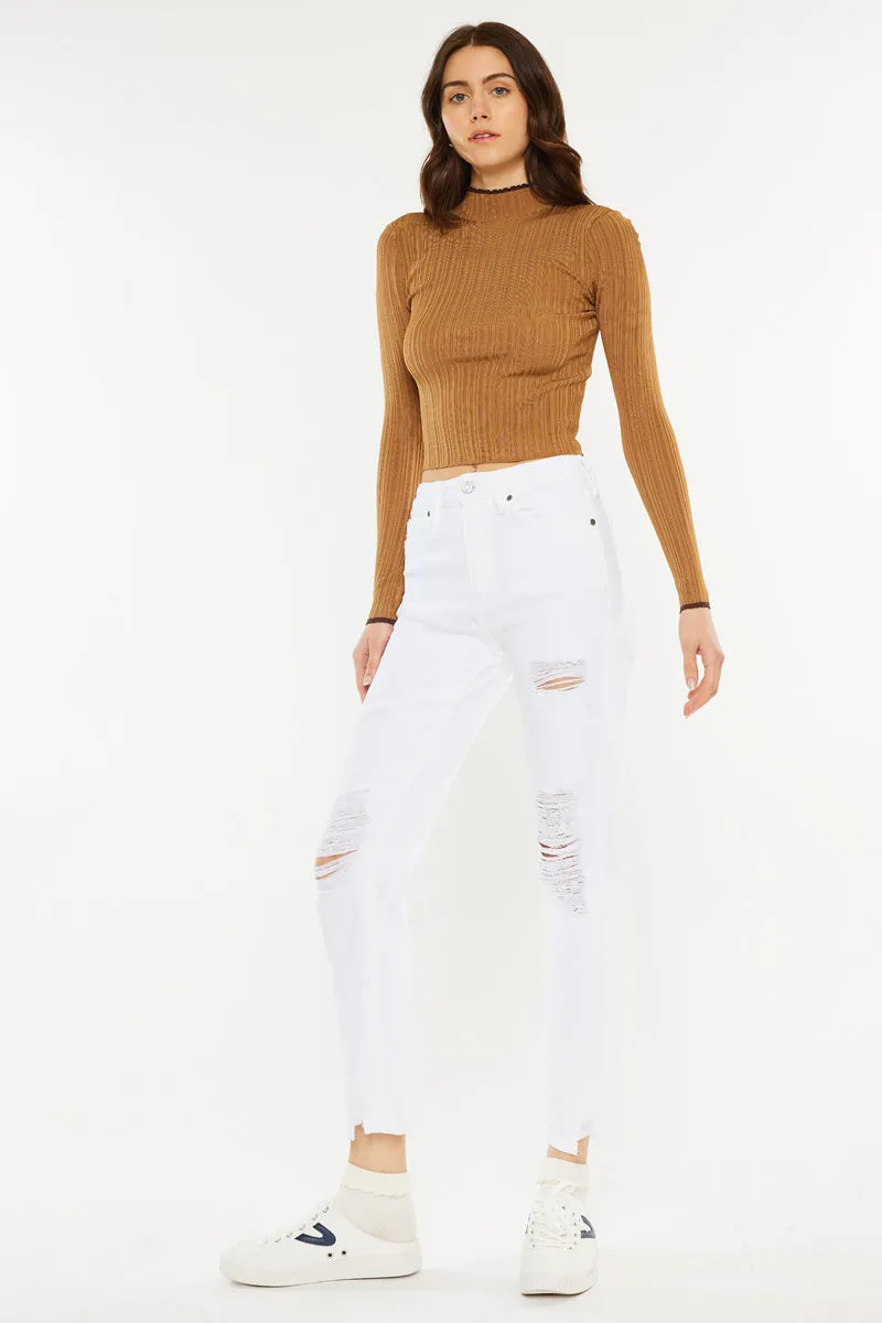 Haven Ultra High Rise Slim Straight Leg Jeans