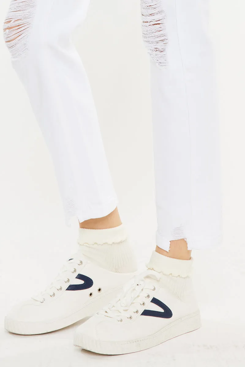 Haven Ultra High Rise Slim Straight Leg Jeans