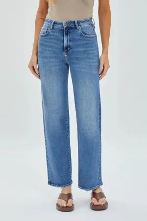 Hidden Jeans Tracey Straight in Medium Blue Wash