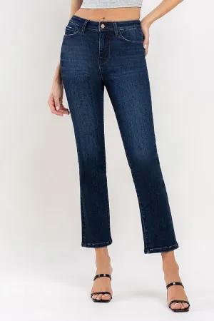 High Rise Ankle Slim Straight