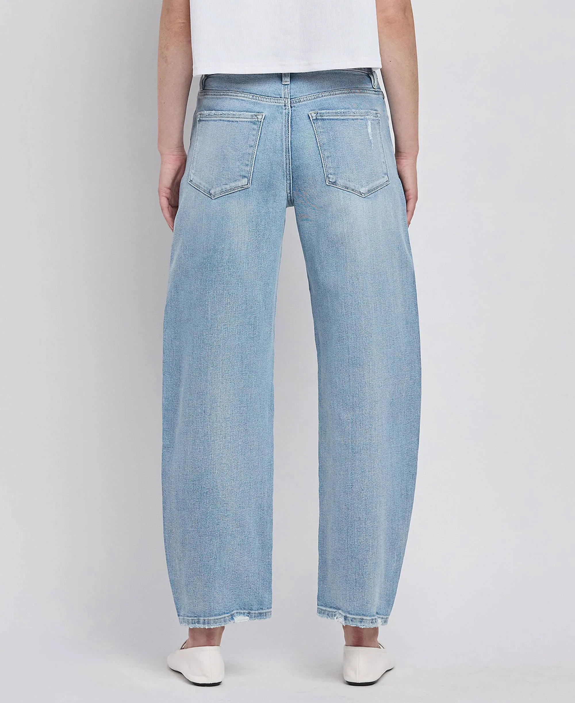 High Rise Barrel Jean