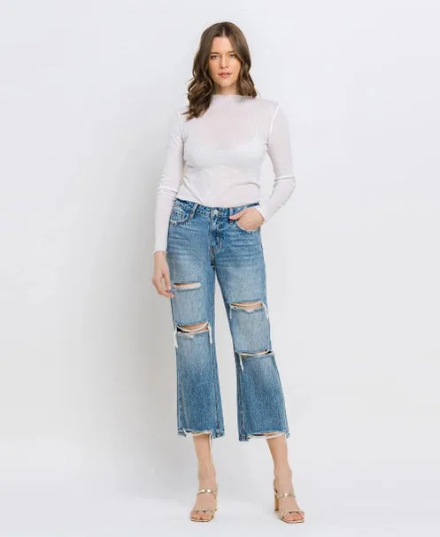 High-Rise Relaxed Straight Jean