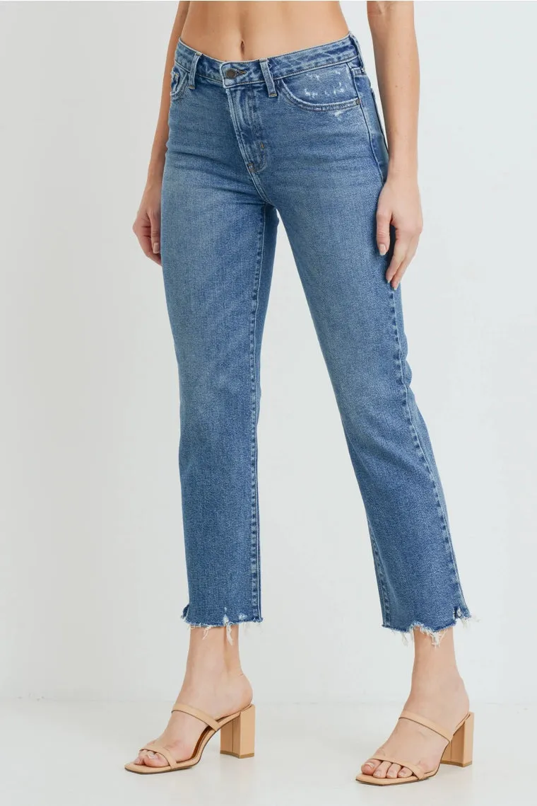 High Rise Vintage Straight Jeans