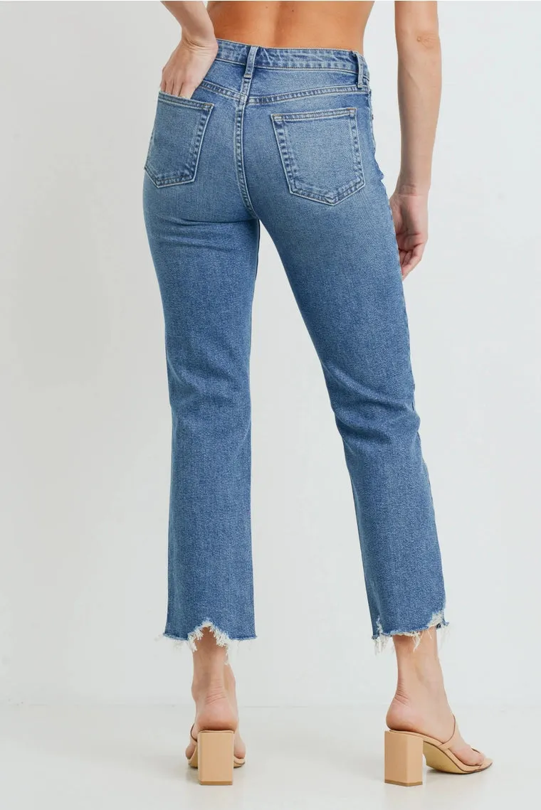 High Rise Vintage Straight Jeans