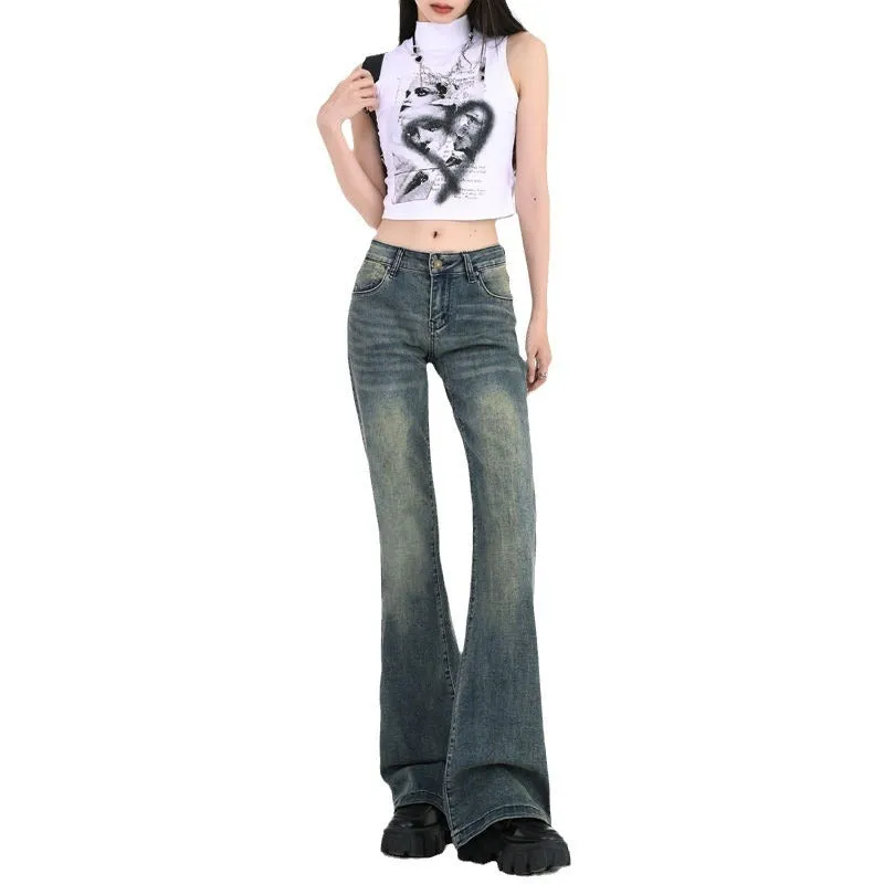 High Street Hot Girl Loose Retro Skinny Jeans For Women