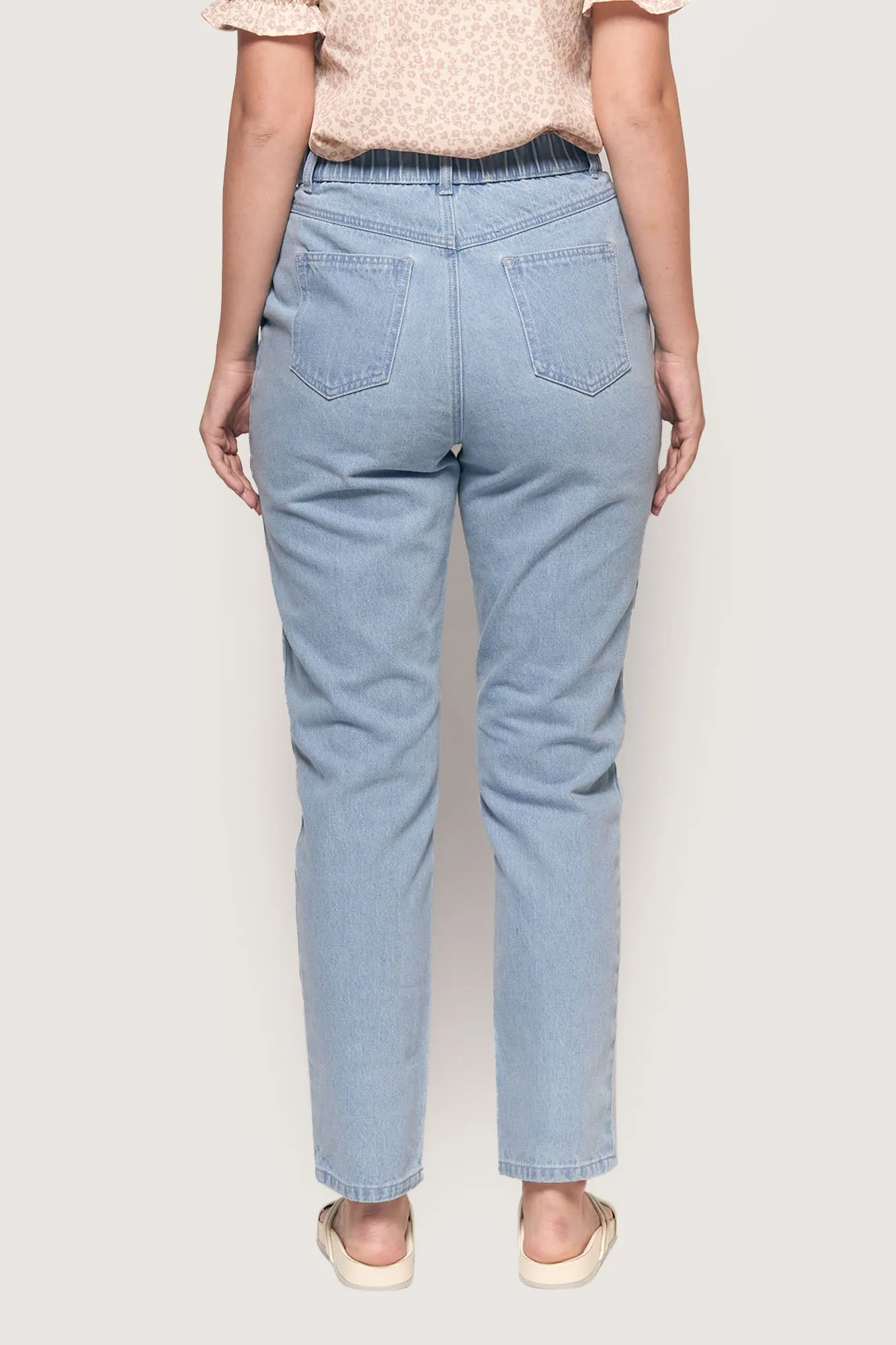 High Waist Slim Cozy Jeans