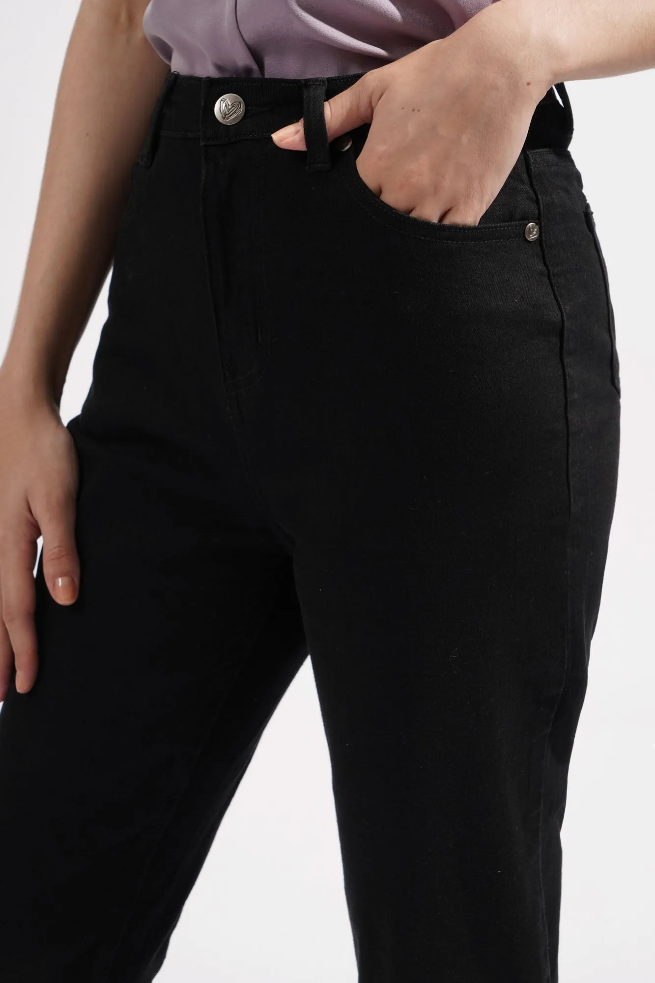 High Waist Slim Jeans
