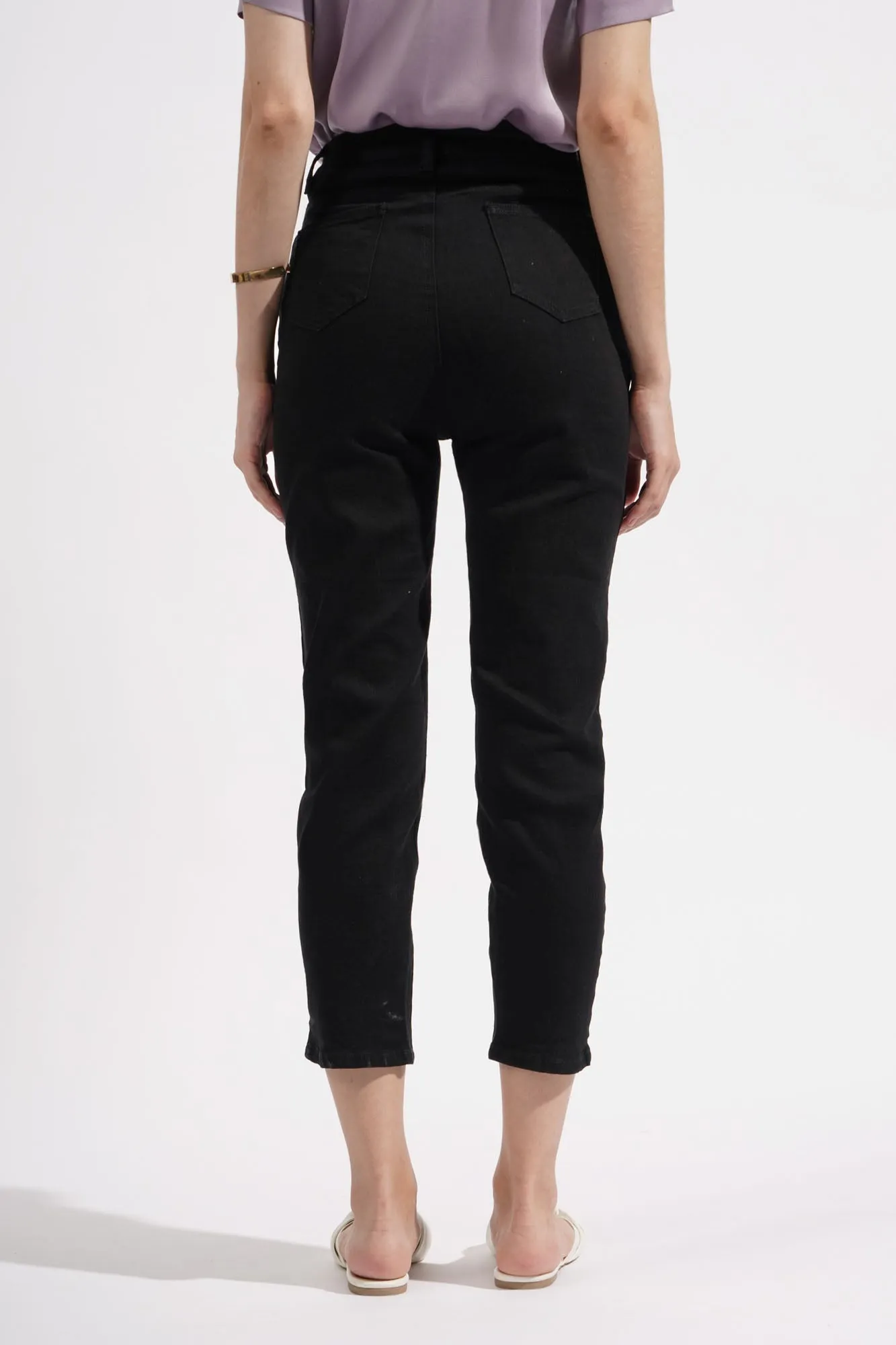 High Waist Slim Jeans