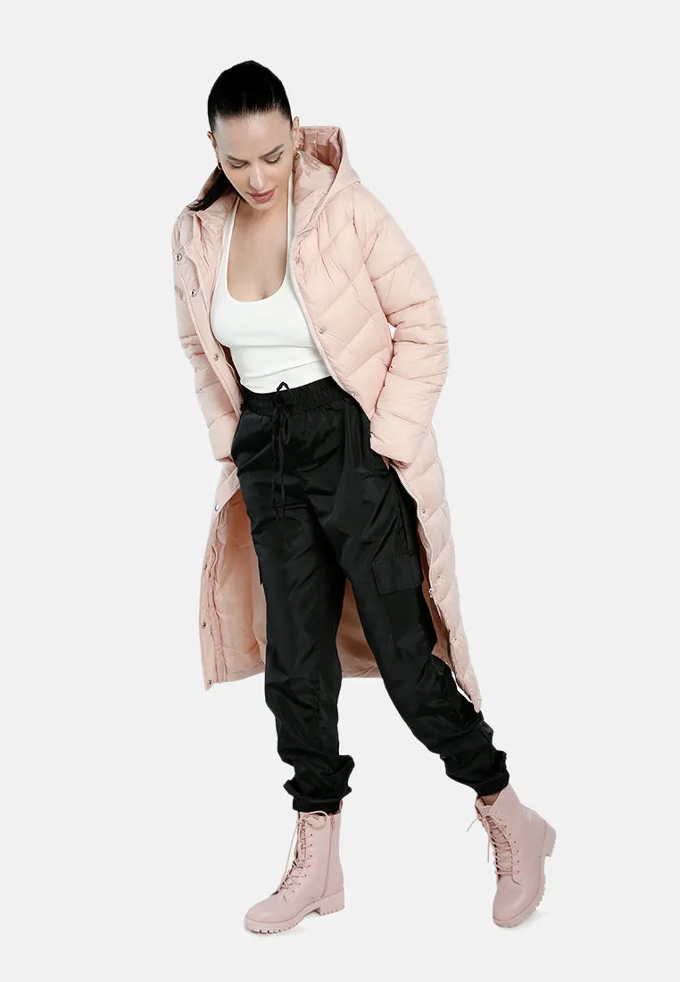 Hooded Long Puffer Jacket
