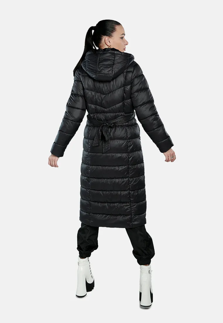 Hooded Long Puffer Jacket