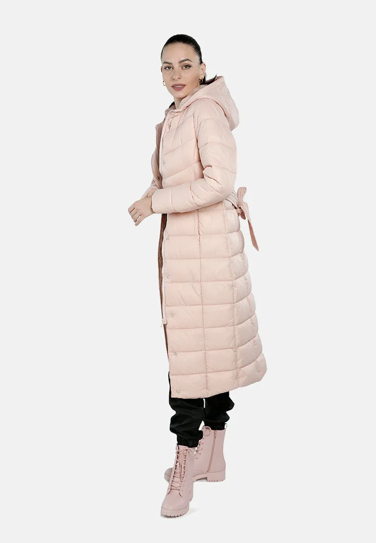 Hooded Long Puffer Jacket