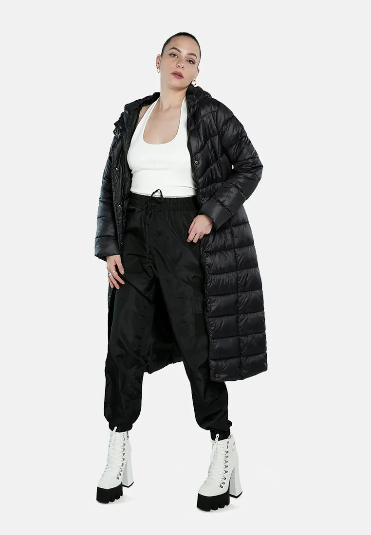 Hooded Long Puffer Jacket